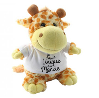 Peluche Girafe Personnalis&eacute;e